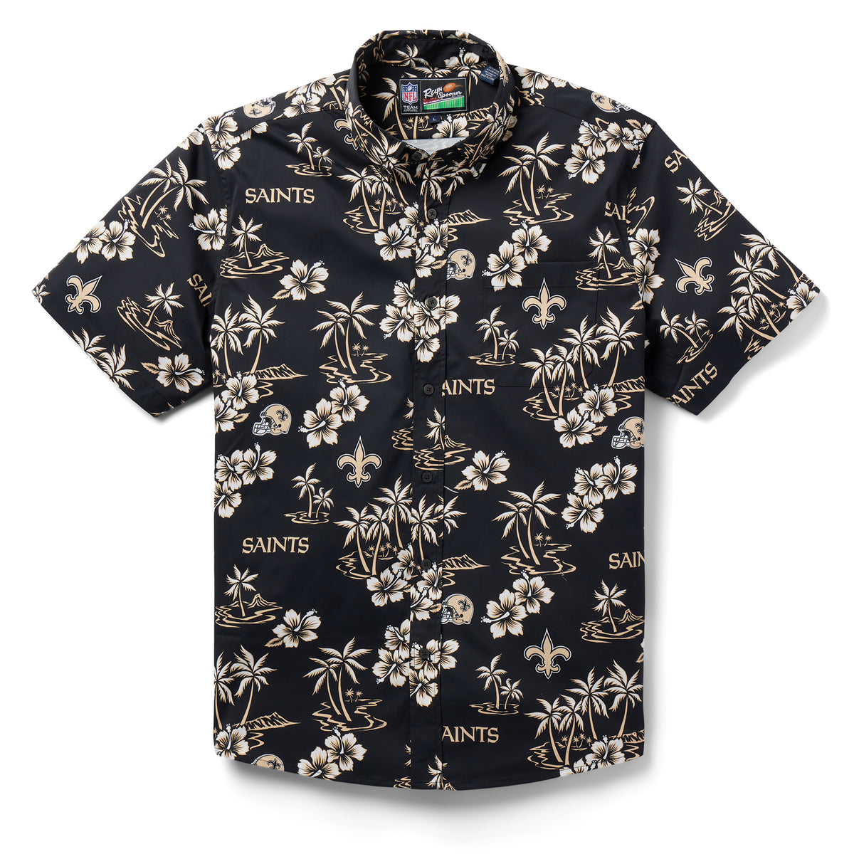 Men's Reyn Spooner Black Las Vegas Raiders Kekai Button-Up Shirt