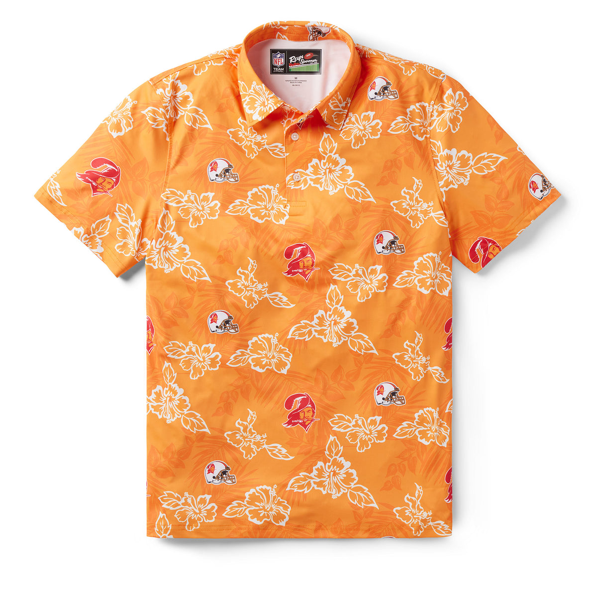 Men's Reyn Spooner Orange Tampa Bay Buccaneers Throwback Pua Performance Polo