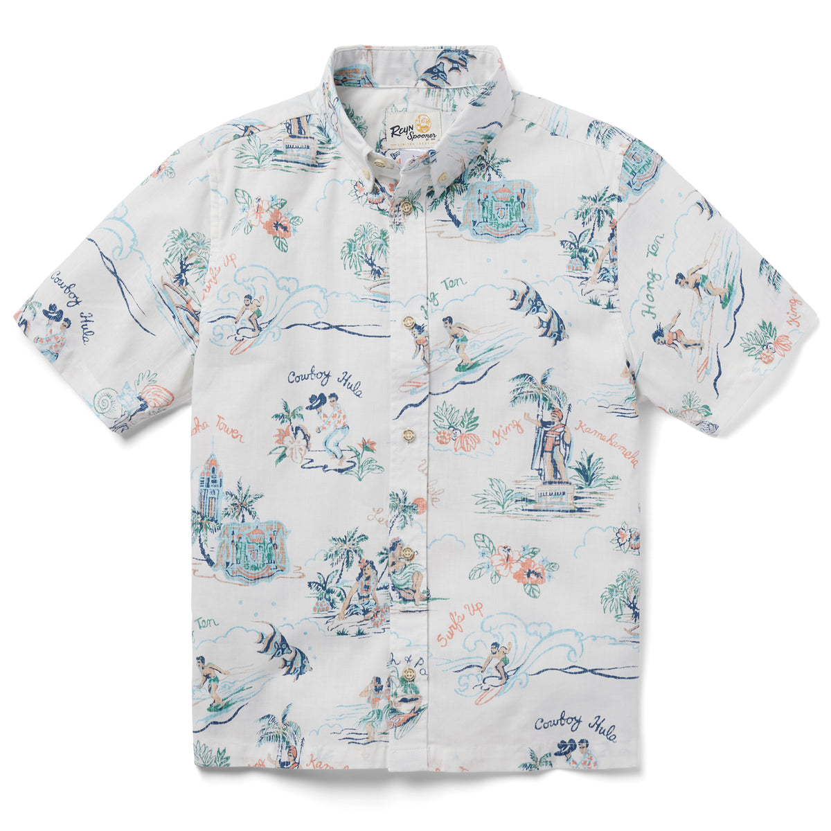 Hawaiian REYN SPOONER Men's Aloha Shirt Rayon [Hawaii Recalls]