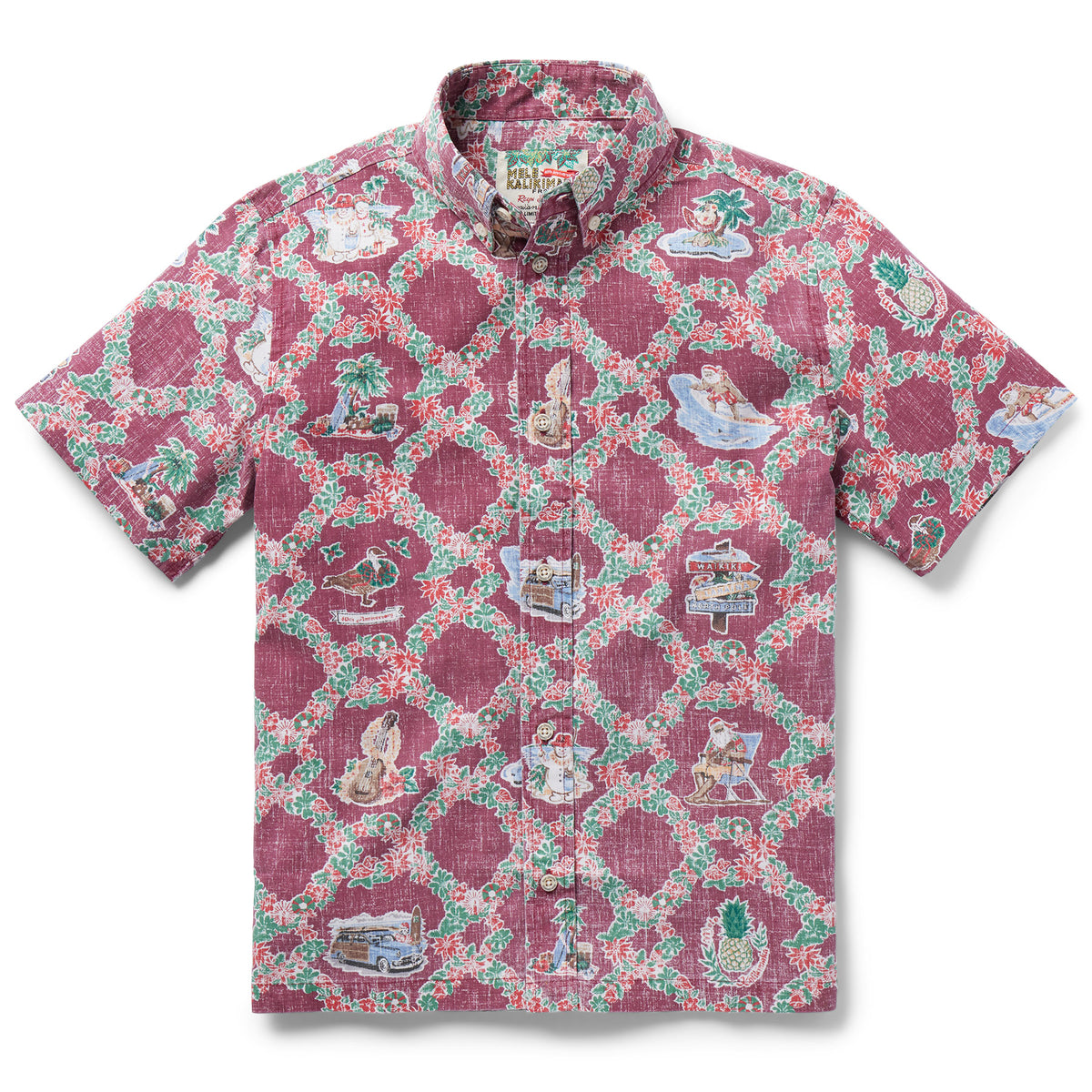 Hawaii 1959 Men's Aloha Shirt | Reyn Spooner Tailored / Light Pink / M, Hawaiian Shirt by Reyn Spooner