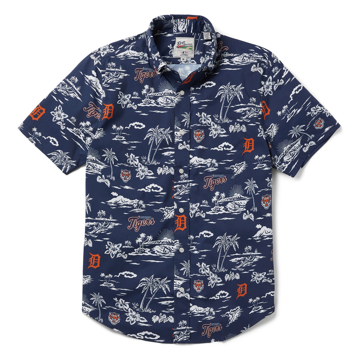Detroit Tigers Men's Shirt - Navy - XXL