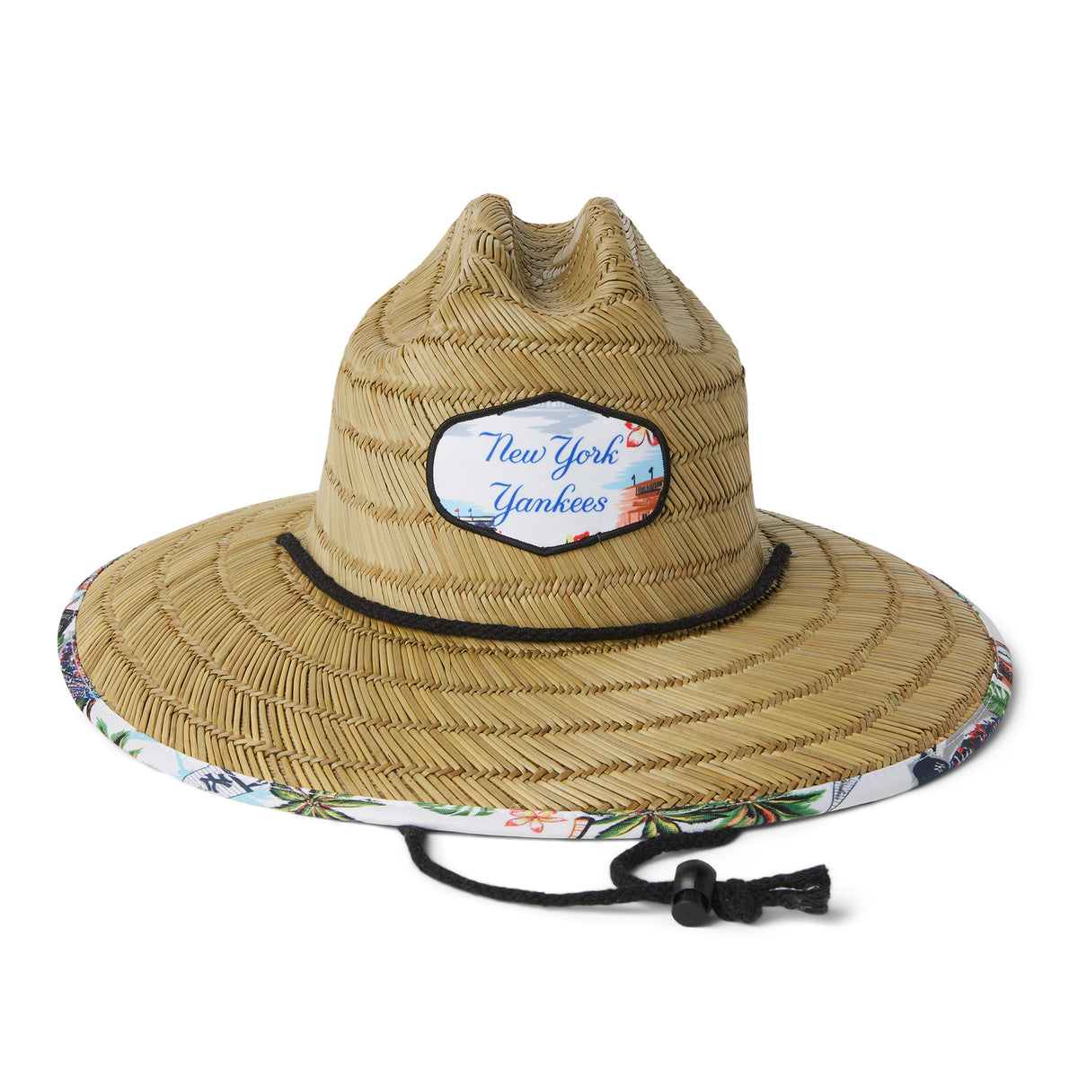 New York Yankees Reyn Spooner Logo Straw Hat