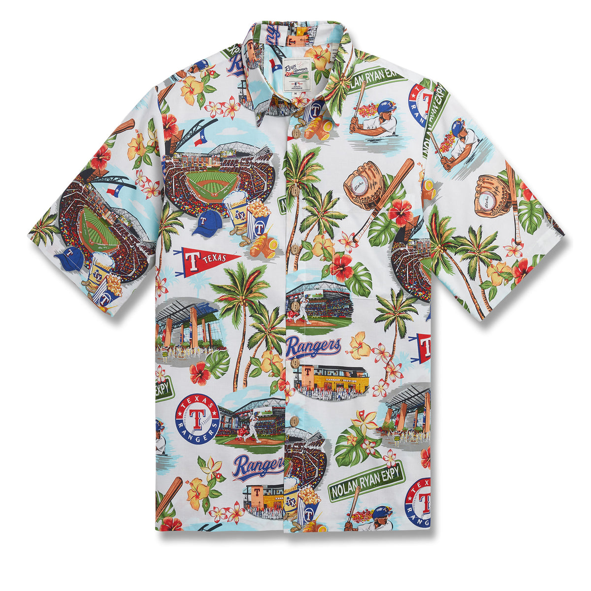 Tommy Bahama Hawaiian Atlanta Braves Baseball MLB Button Shirt