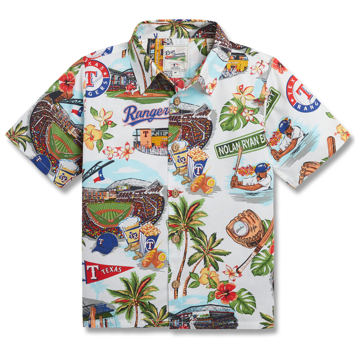 Reyn Spooner Licensed MLB Texas Rangers Hawaiian Shirt