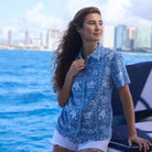 Reyn Spooner LAHAINA SAILOR ABBY TOP in DENIM