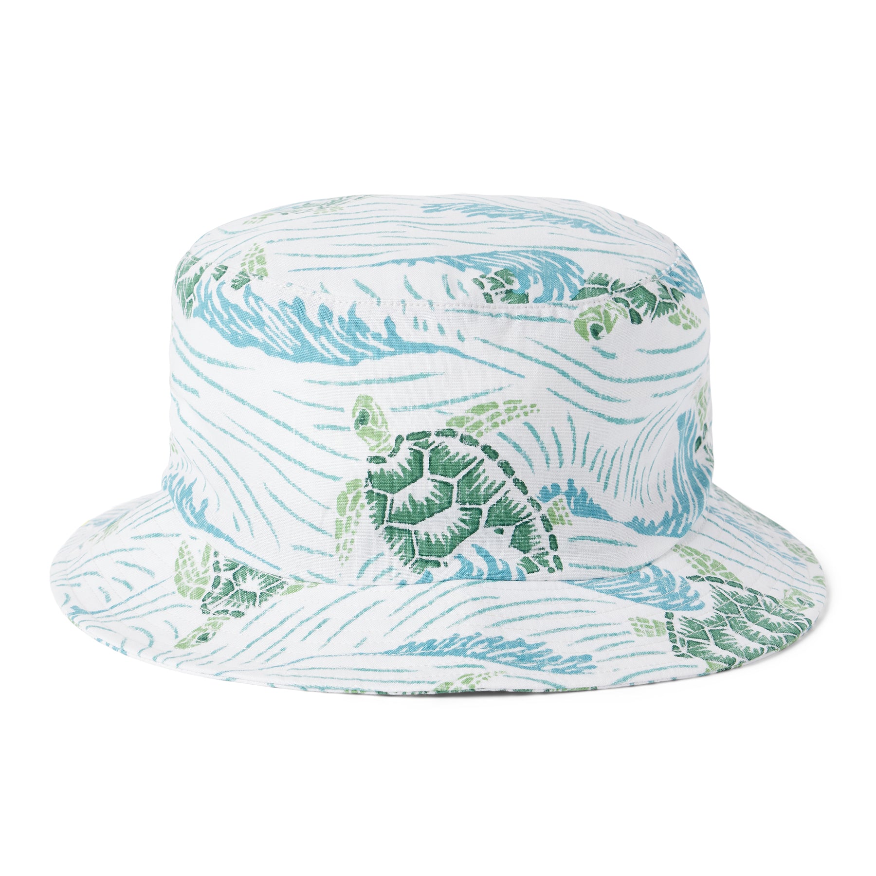 Reyn Spooner HONU 'AUKAI BUCKET HAT in WHITE