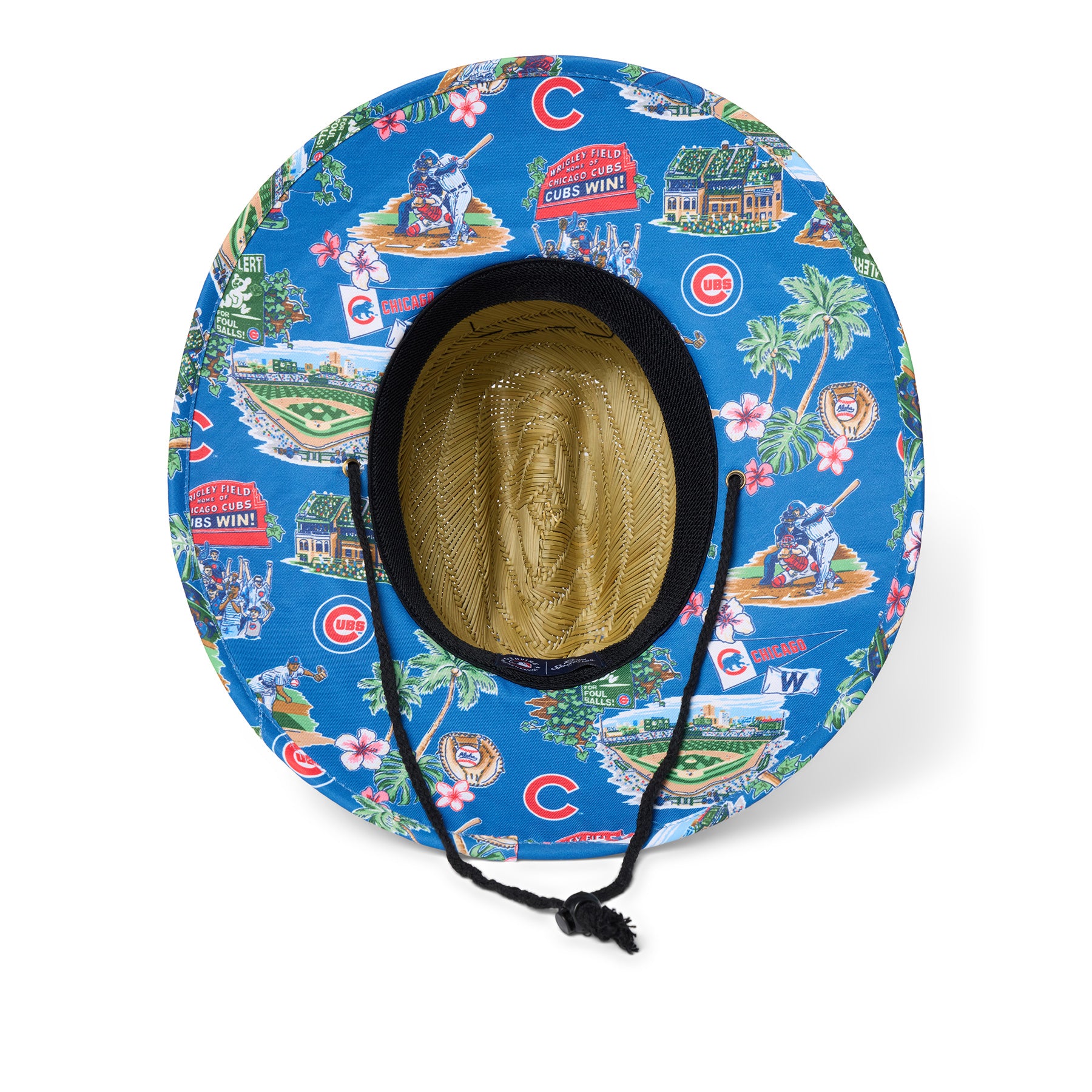 Reyn Spooner CHICAGO CUBS SCENIC STRAW HAT in BLUE