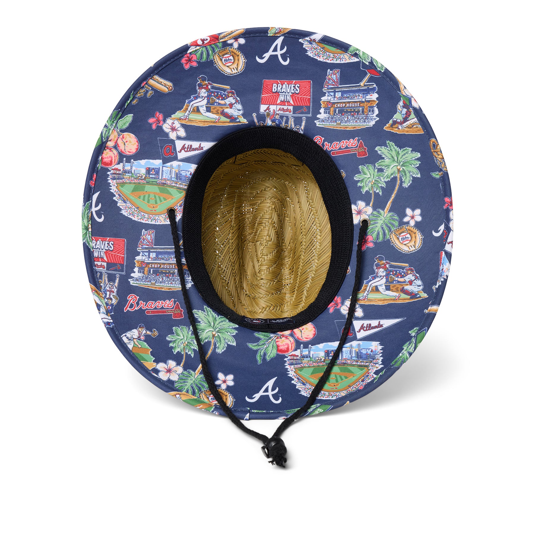 Reyn Spooner ATLANTA BRAVES SCENIC STRAW HAT in SCENIC