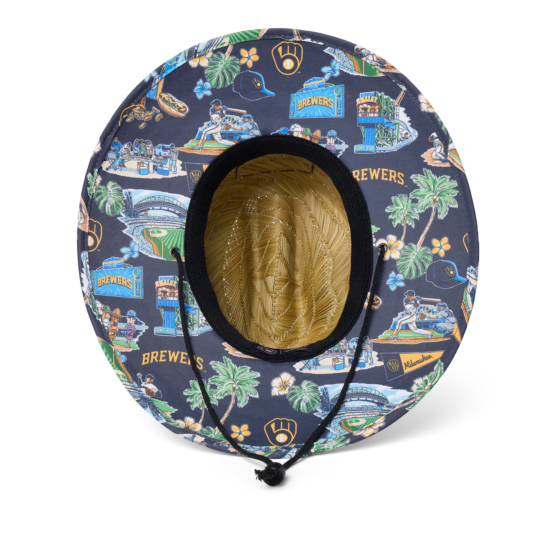 Reyn Spooner MILWAUKEE BREWERS SCENIC STRAW HAT in SCENIC