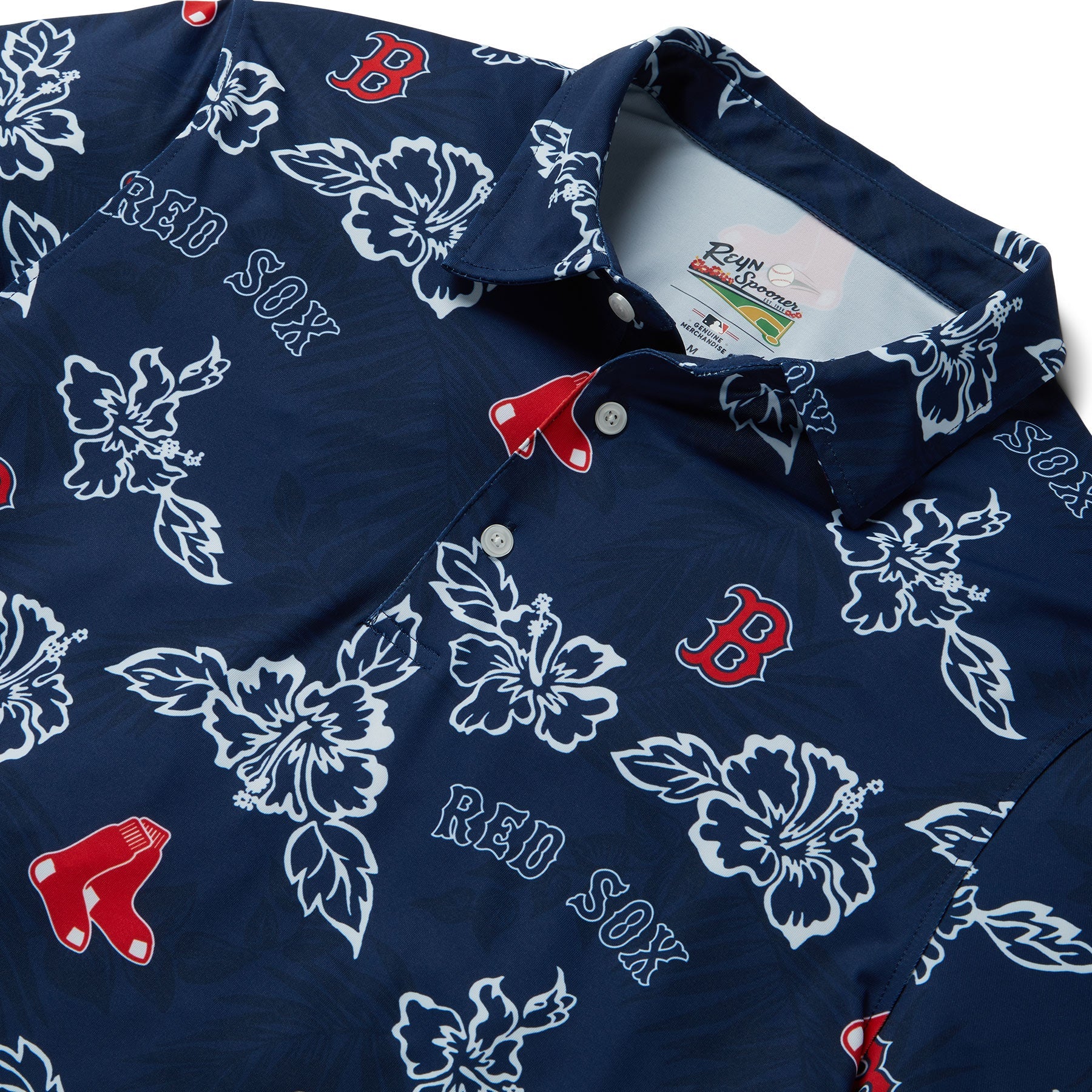 Reyn Spooner BOSTON RED SOX PUA PERFORMANCE POLO in NAVY