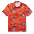 Reyn Spooner DETROIT TIGERS COOPERSTOWN PERFORMANCE POLO in ORANGE