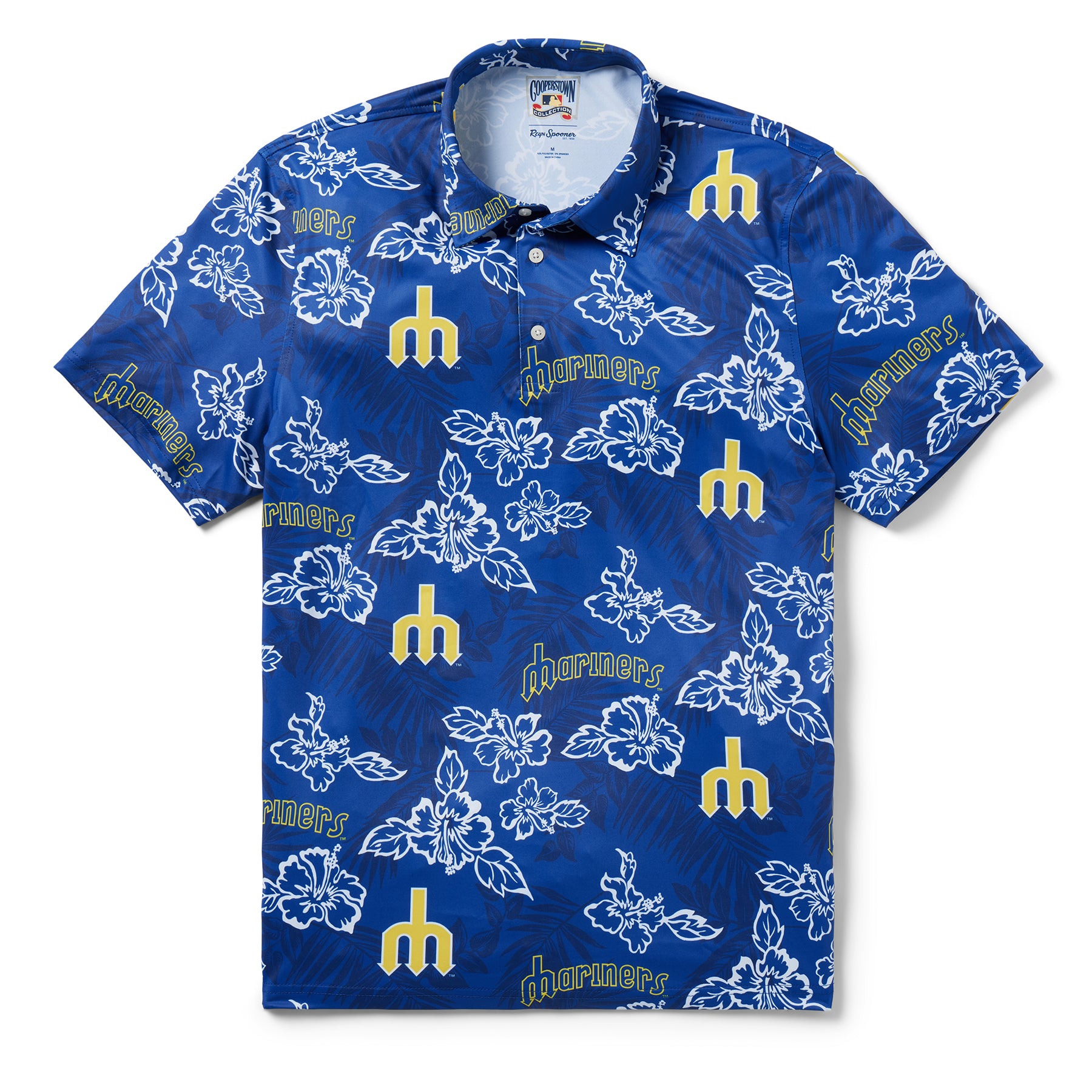 Reyn Spooner SEATTLE MARINERS COOPERSTOWN PERFORMANCE POLO in BLUE