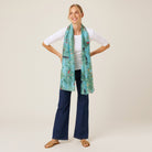 Reyn Spooner ENDANGERED SPECIES: PACIFIC ISLAND BIRDS SCARF in NILE BLUE