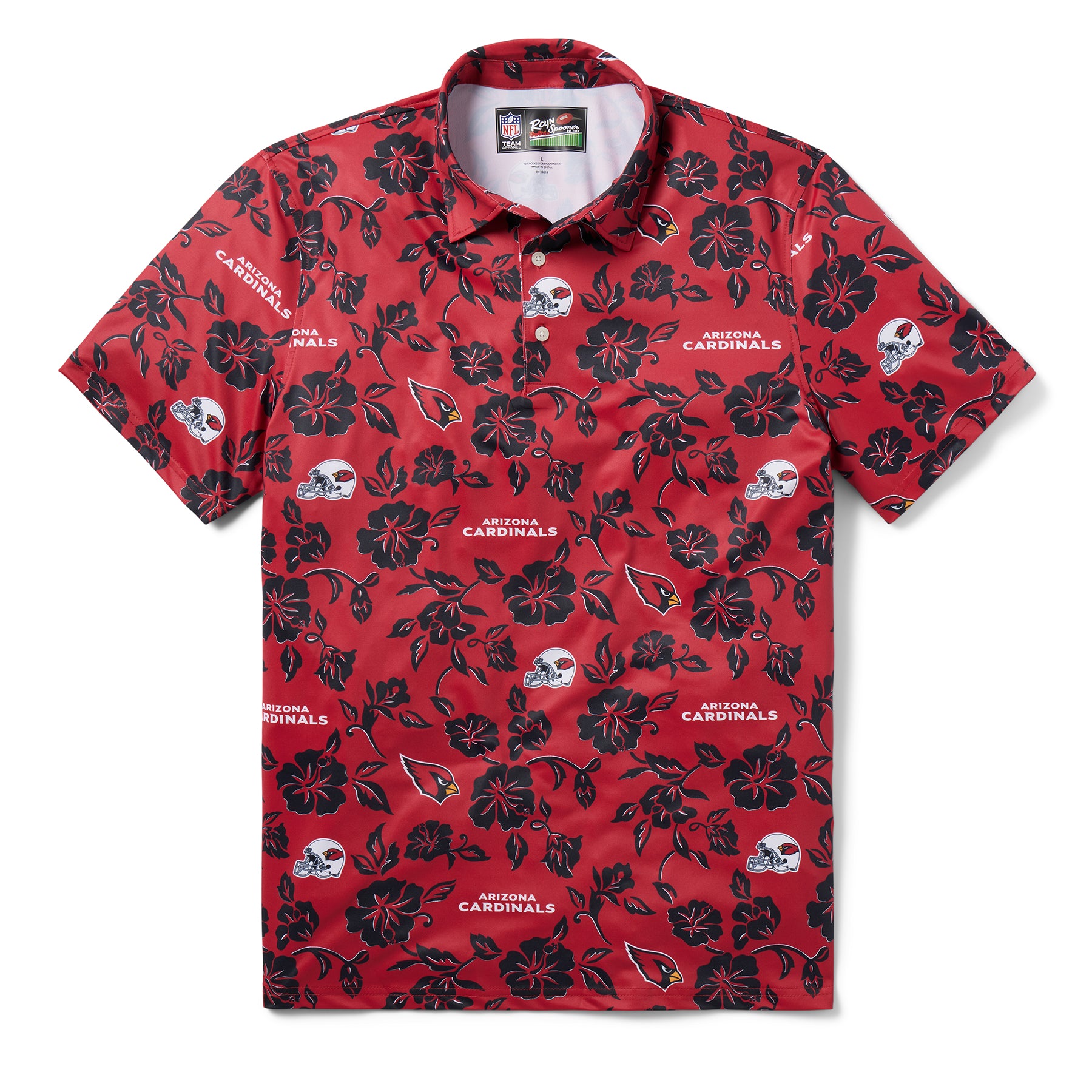 Reyn Spooner ARIZONA CARDINALS PUA PERFORMANCE POLO in RED