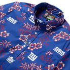 Reyn Spooner NEW YORK GIANTS KEKAI PERFORMANCE BUTTON FRONT in DARK BLUE