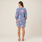 Reyn Spooner FLORAL VINE CAMILA DRESS in NAUTICAL BLUE