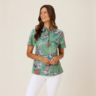 Reyn Spooner HAWAIIAN CHRISTMAS 2024 ABBY TOP in MISTLETOE