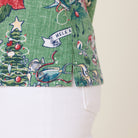 Reyn Spooner HAWAIIAN CHRISTMAS 2024 ABBY TOP in MISTLETOE