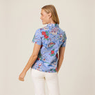 Reyn Spooner HAWAIIAN CHRISTMAS 2024 ABBY TOP in BLUE