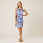 Reyn Spooner HAWAIIAN CHRISTMAS 2024 LYDIA DRESS in BLUE