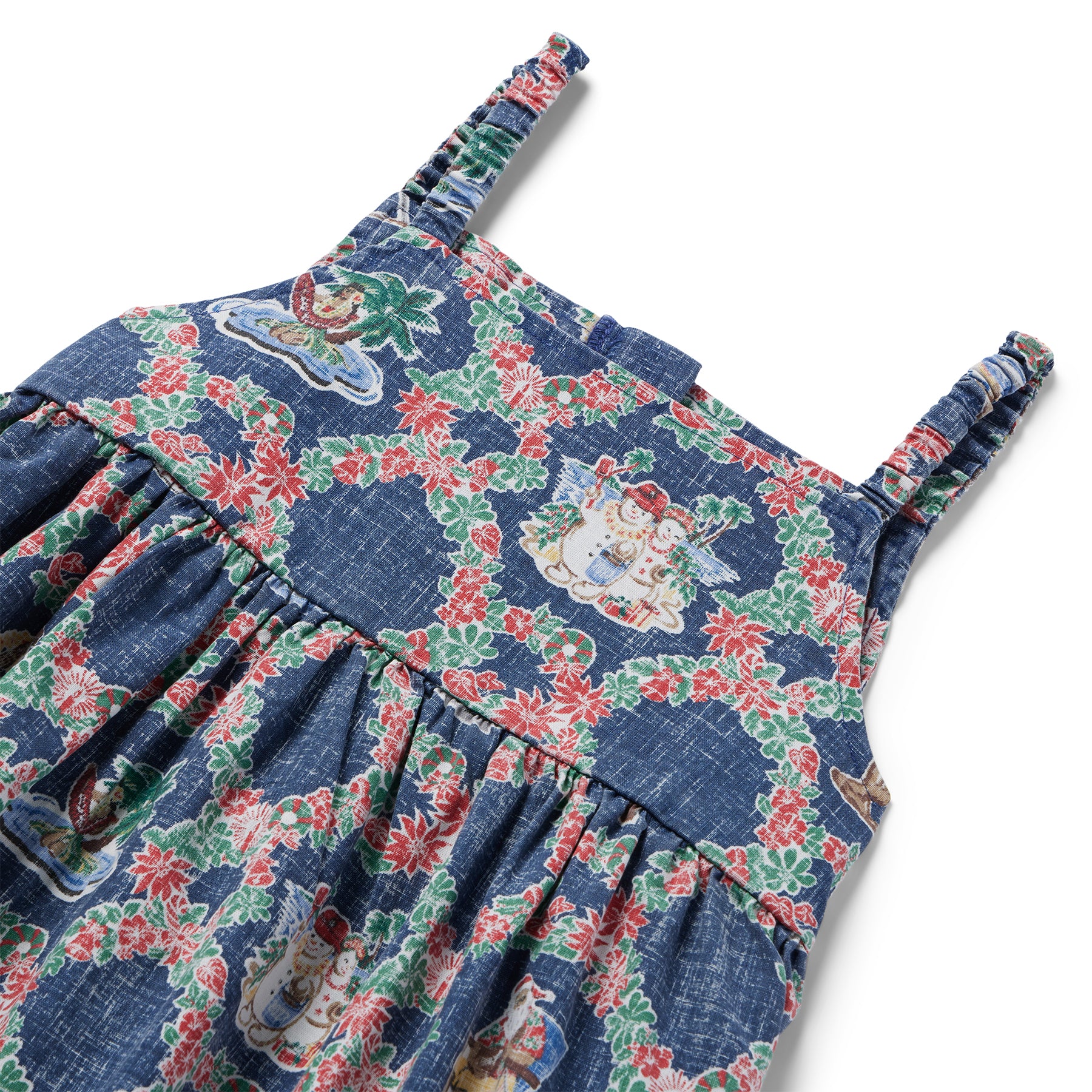 Reyn Spooner HAWAIIAN CHRISTMAS 2023 GIRLS SUNDRESS in NAVY