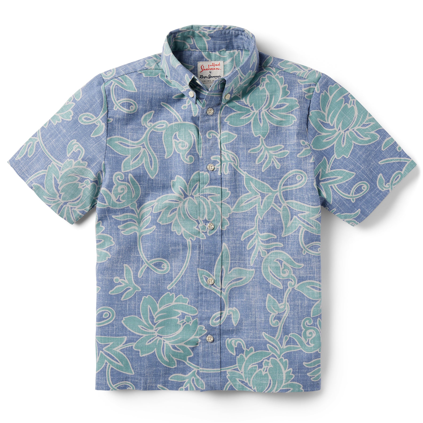 Reyn Spooner CLASSIC PAREAU YOUTH SHIRT in BLUE HORIZON