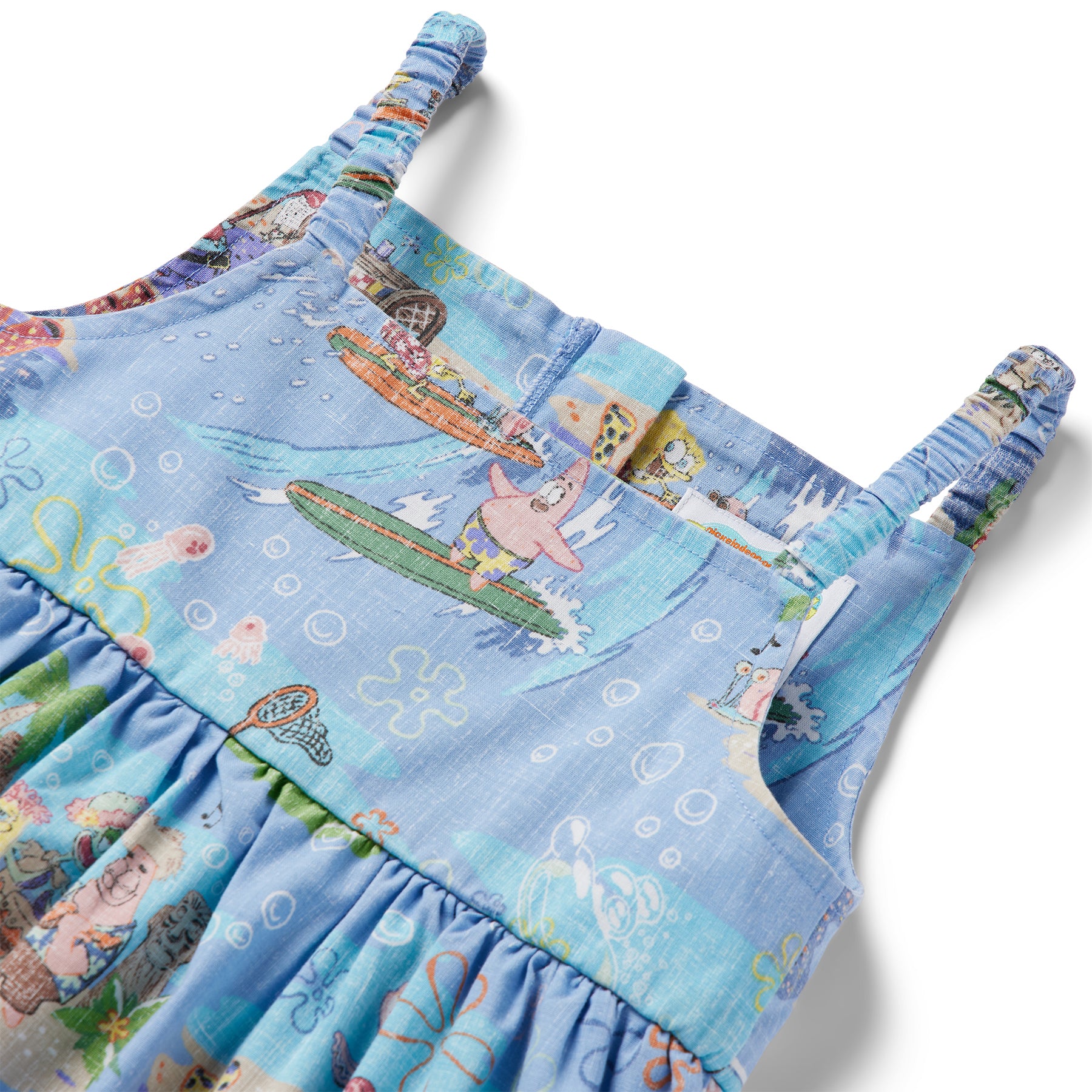 Reyn Spooner SPONGEBOB: ALOHA FROM BIKINI BOTTOM GIRLS SUNDRESS in BLUE