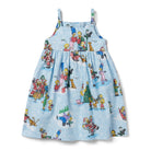 Reyn Spooner SIMPSONS GREETINGS GIRLS SUNDRESS in LIGHT BLUE