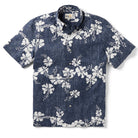 Reyn Spooner 50TH STATE FLOWER BUTTON FRONT in NAVY