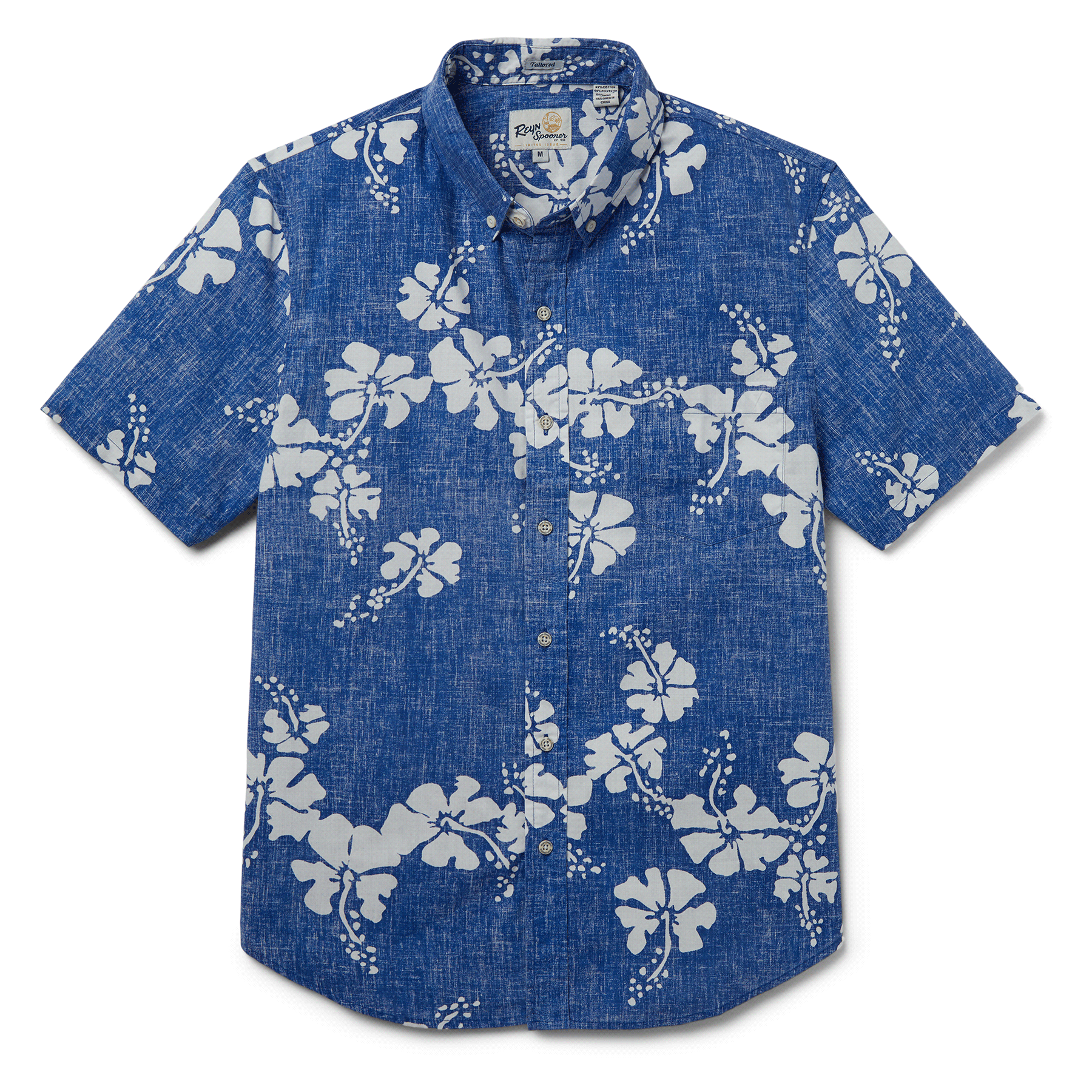 Reyn Spooner 50TH STATE FLOWER TAILORED in BLUE