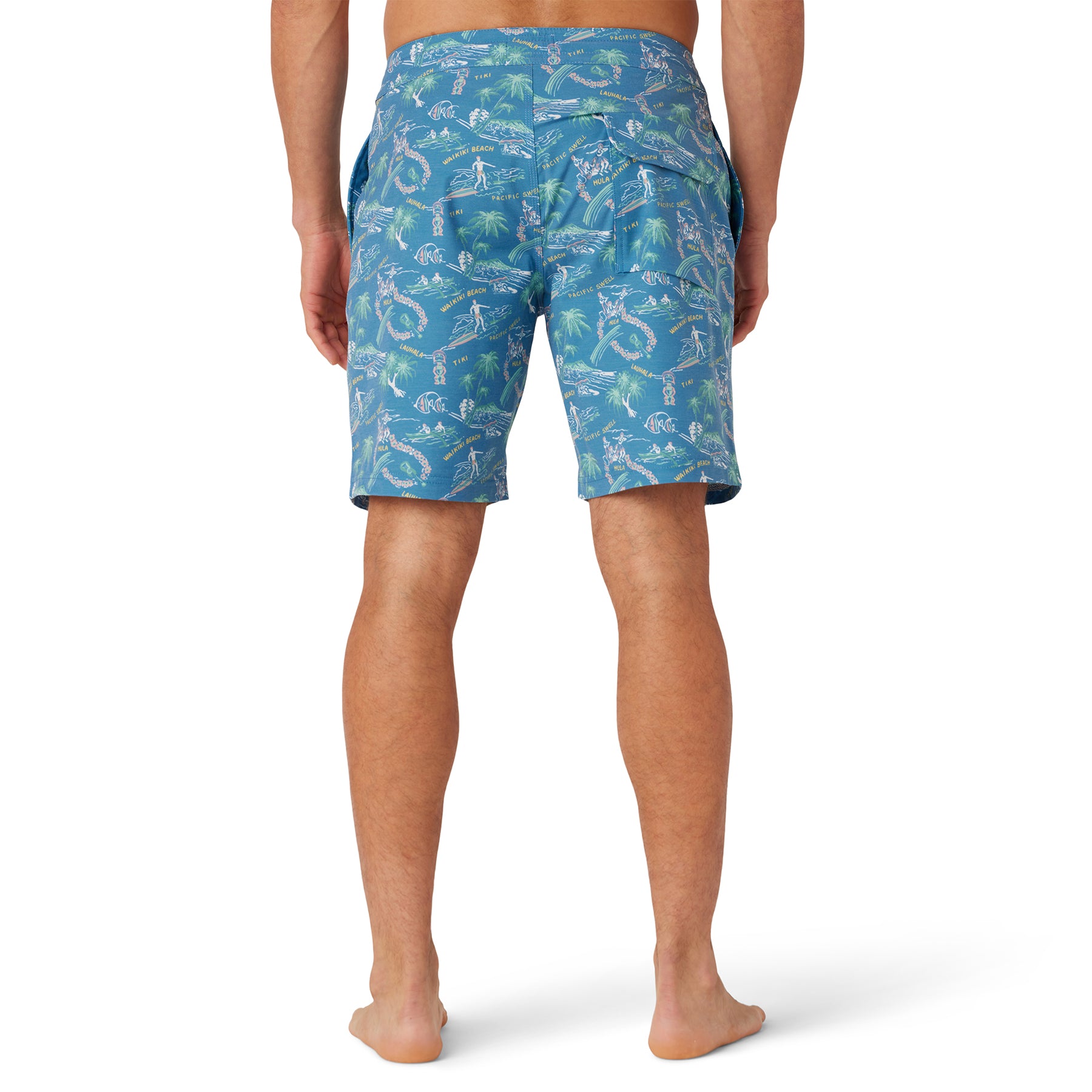 Reyn Spooner ONE FINE DAY ECO BOARD SHORTS in VALLARTA BLUE