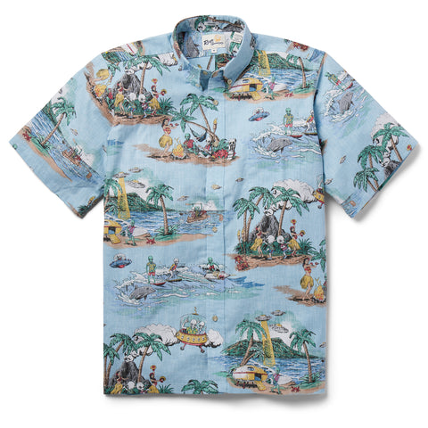 Lids Miami Dolphins Reyn Spooner Kekai Button-Up Shirt - Aqua