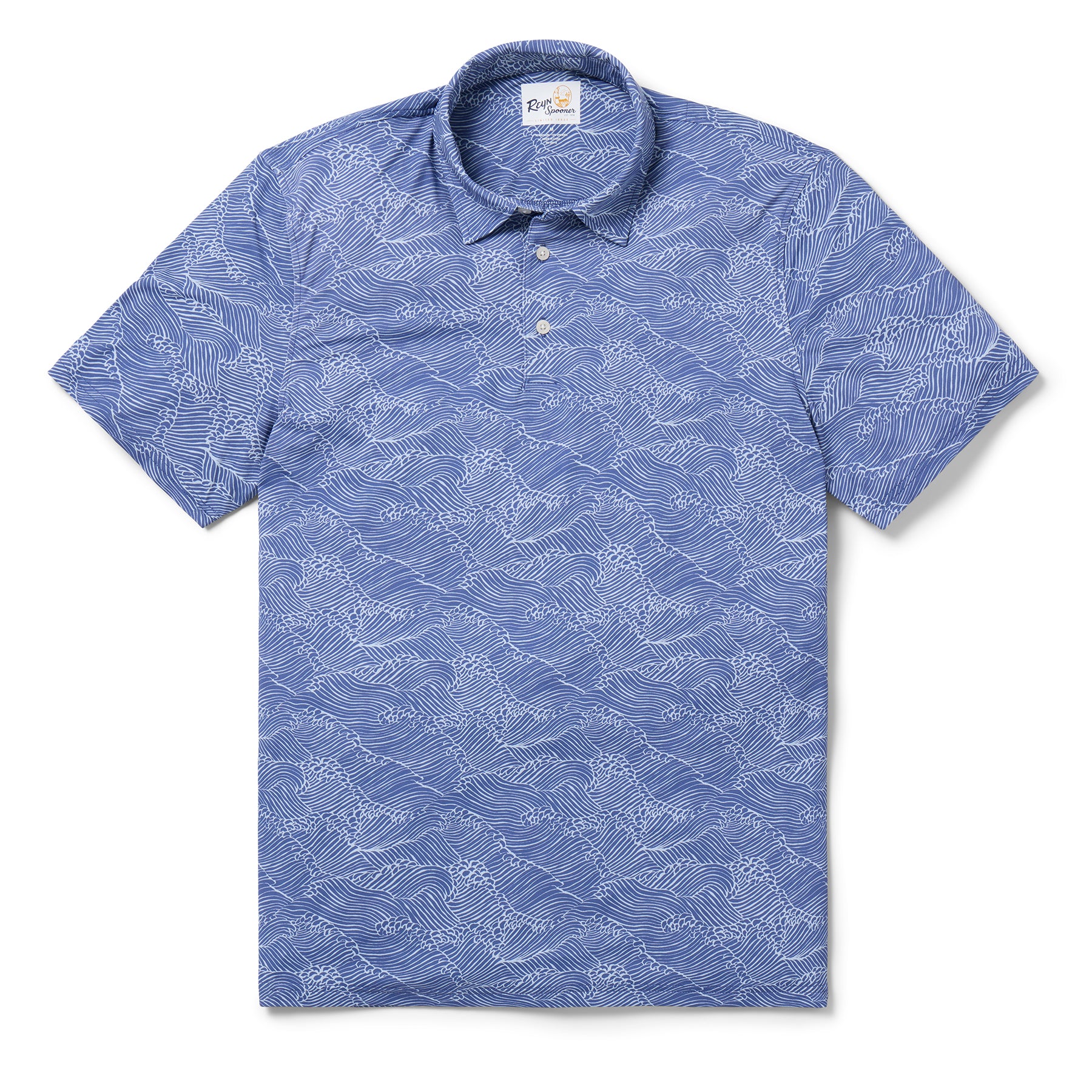 Reyn Spooner MOLOKAI CHANNEL PERFORMANCE POLO in BLUE