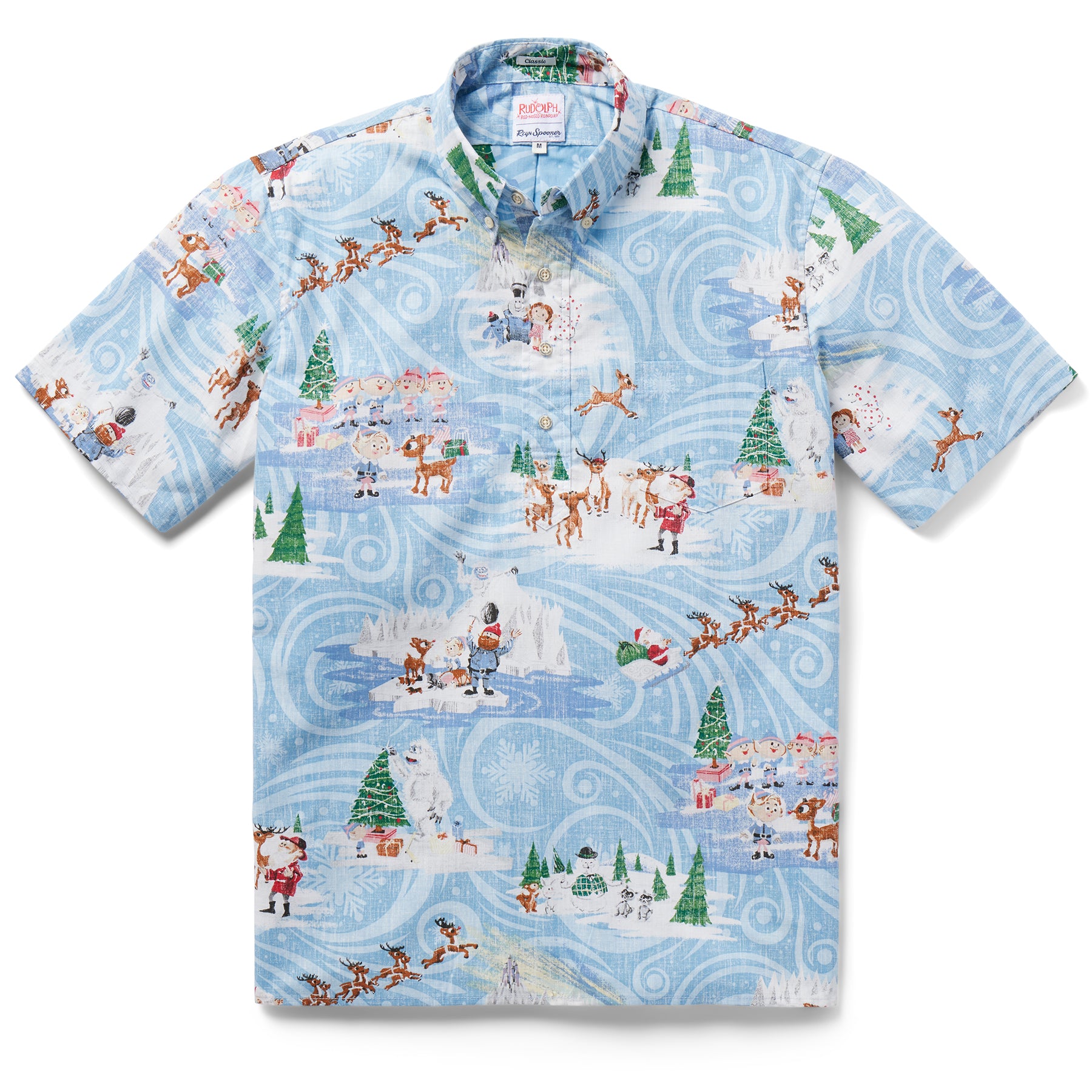 Reyn Spooner Mele Kalikimaka outlets Mens XXL Hawaiian Pullover Shirt Rudolph Christmas