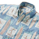 Reyn Spooner SURF HISTORY BUTTON FRONT in CAPTAIN'S BLUE