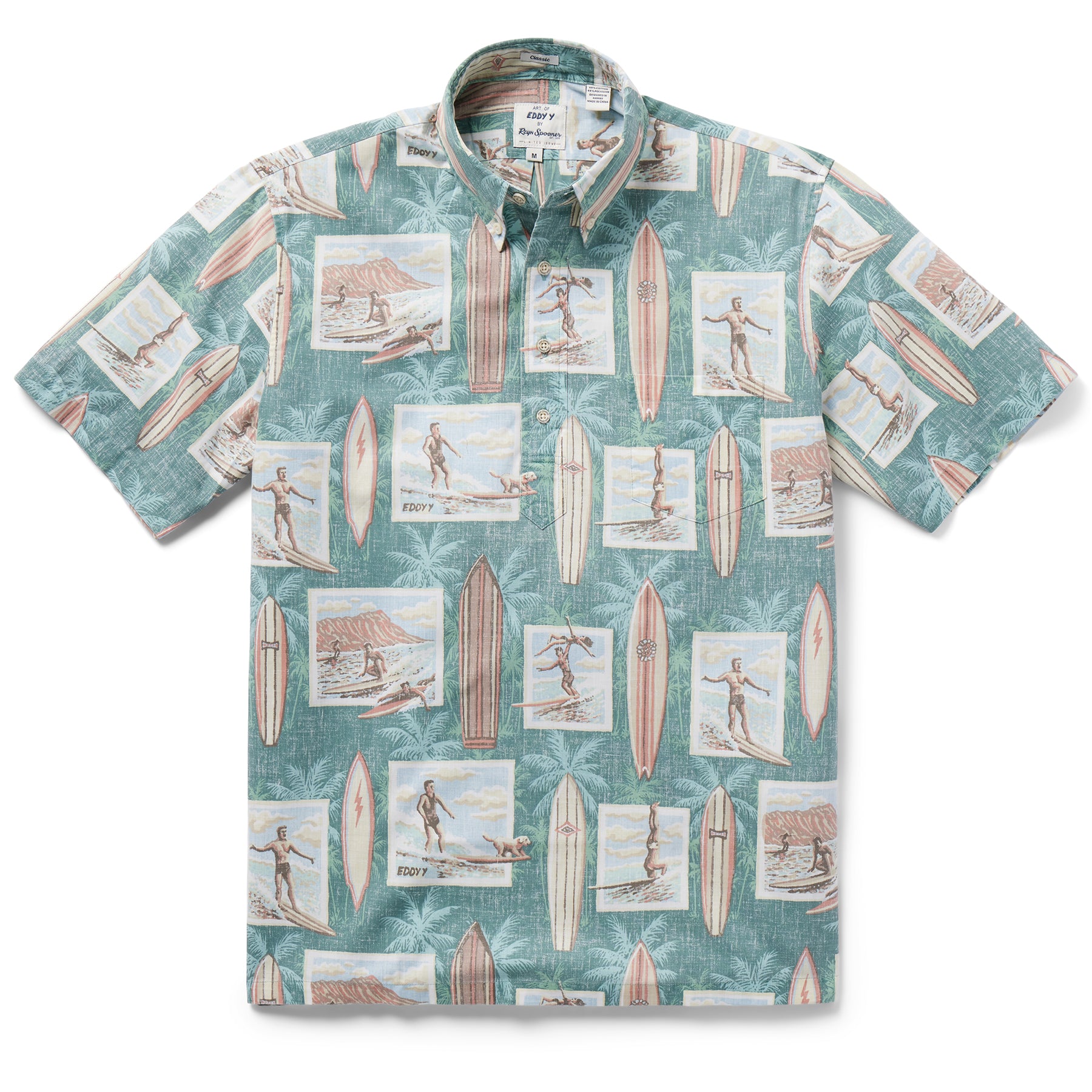 Reyn Spooner SURF HISTORY PULLOVER in SAGEBRUSH