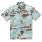 Reyn Spooner MOONLIGHT BAY BUTTON FRONT in NILE BLUE