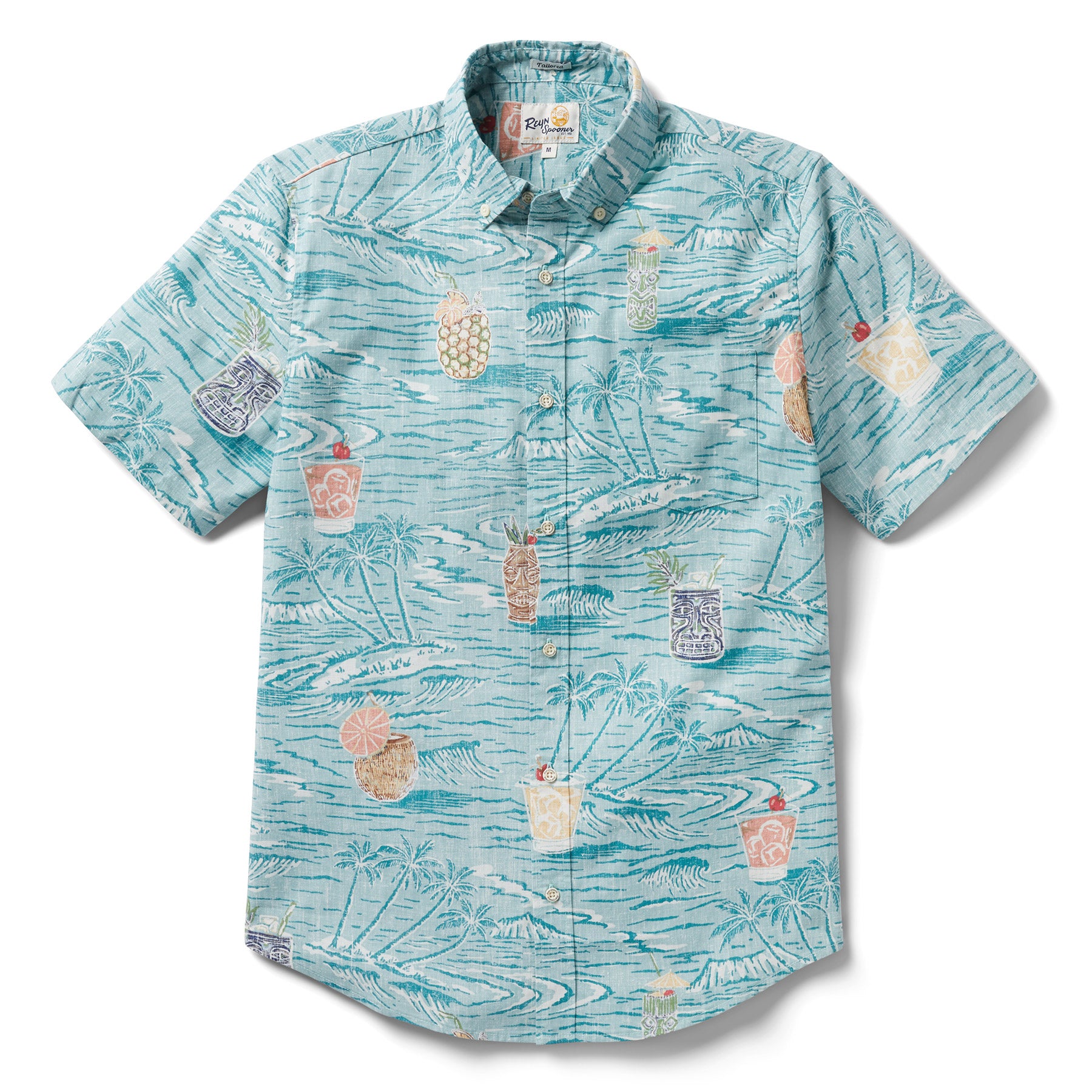 Reyn Spooner ISLAND SUNDOWNERS TAILORED in SEAFOAM