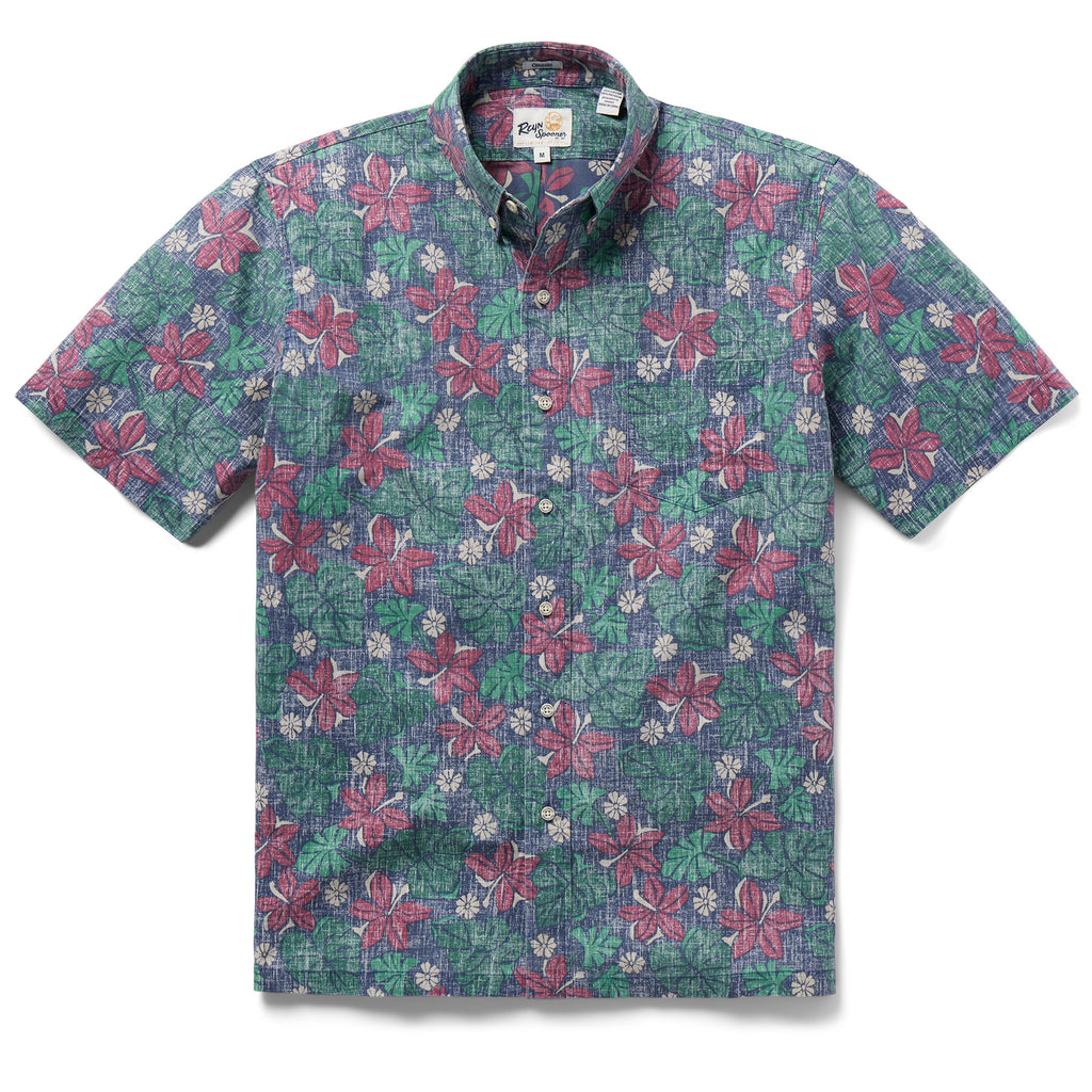 Vintage Hawaiian Aloha Shirt Reyn Spooner 80's 90's Men's Short Sleeve  Summer Shirts Tropical Floral Tiki Island Style Print