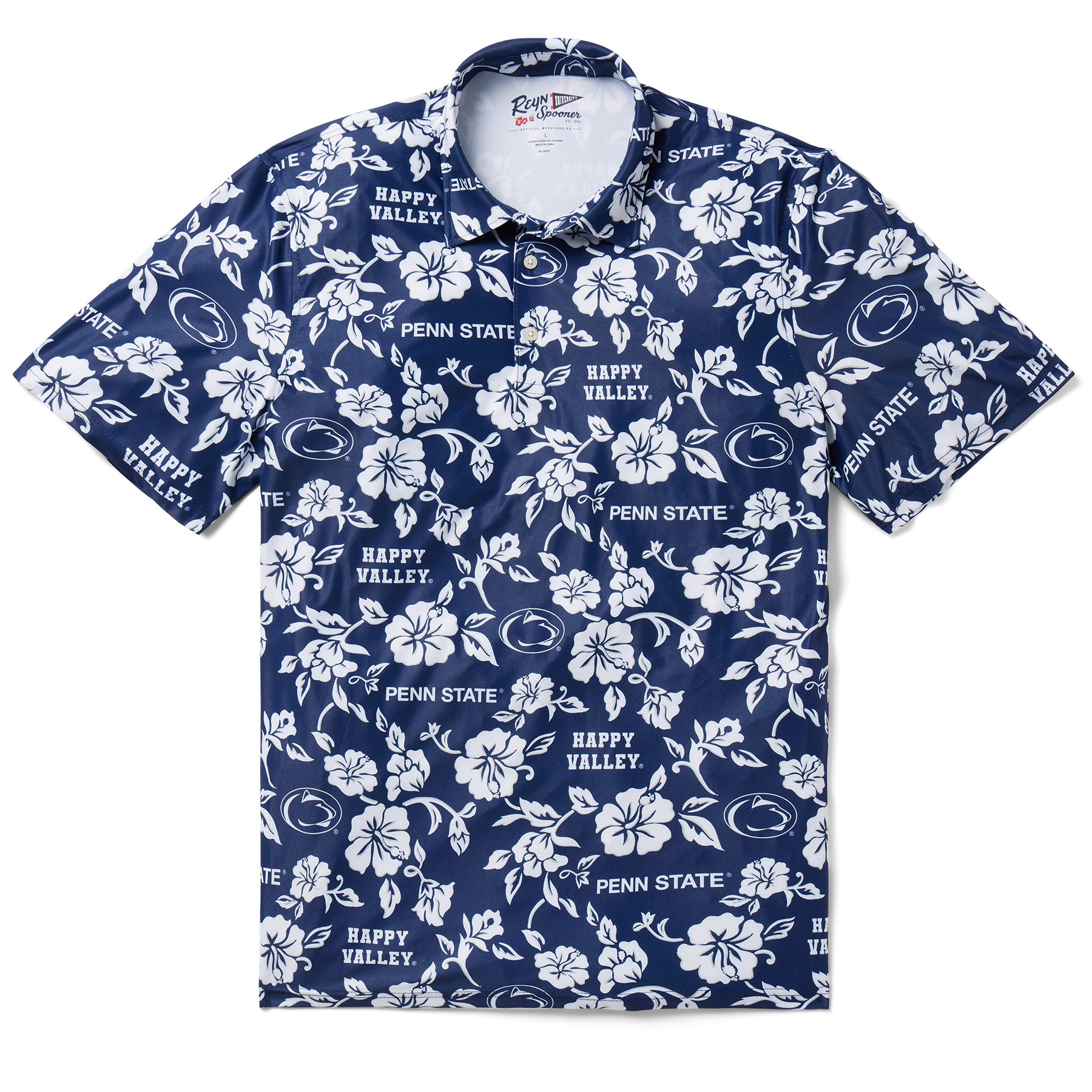 Reyn Spooner PENNSYLVANIA STATE UNIVERSITY GAME DAY PERFORMANCE POLO in NAVY