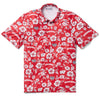 Reyn Spooner UNIVERSITY OF WISCONSIN GAME DAY PERFORMANCE POLO in RED