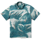 Reyn Spooner BIG WAVE BUTTON FRONT in DEEP OCEAN