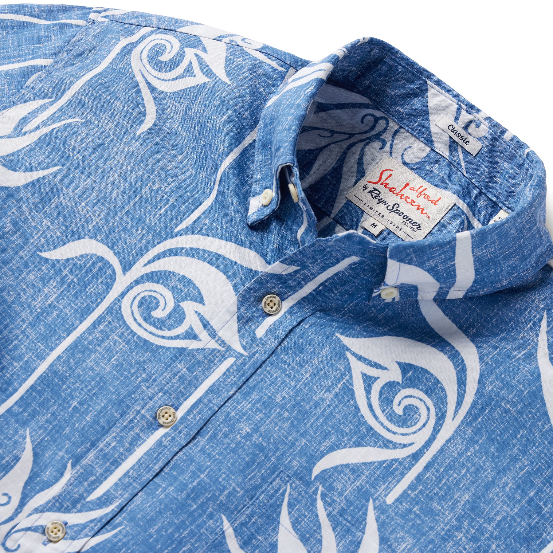 Reyn Spooner PERSONAL PARADISE BUTTON FRONT in BLUE HORIZON