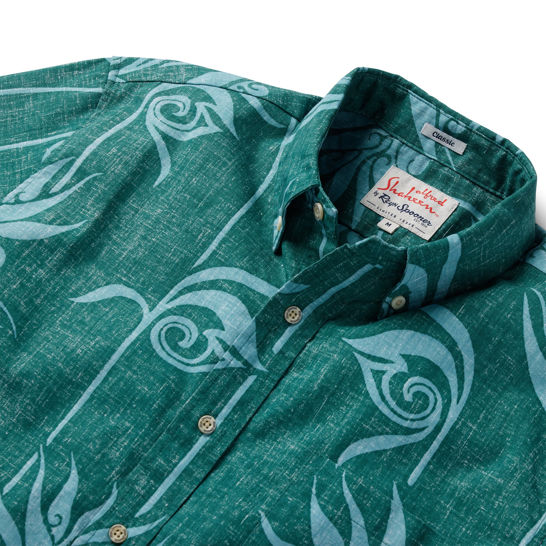 Reyn Spooner PERSONAL PARADISE BUTTON FRONT in SPRUCE