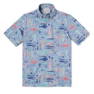 Reyn Spooner EBB TIDE BUTTON FRONT in INFINITY BLUE