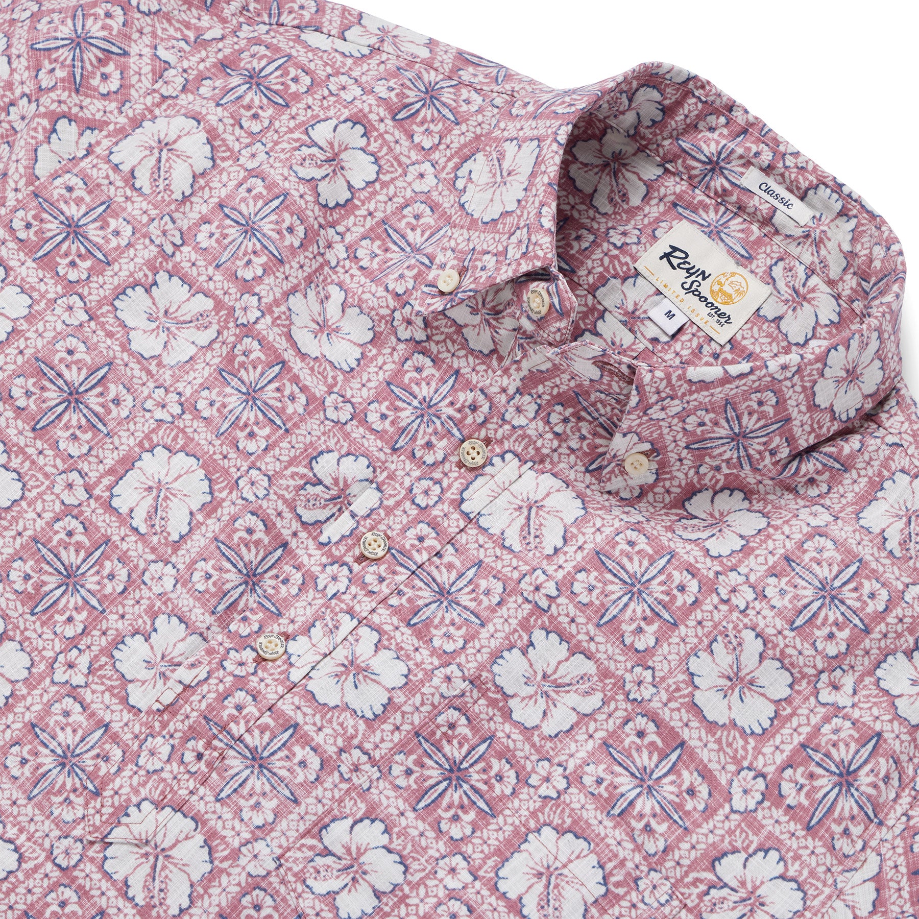 Reyn Spooner PUA PATCHWORK PULLOVER in FADED GINGER