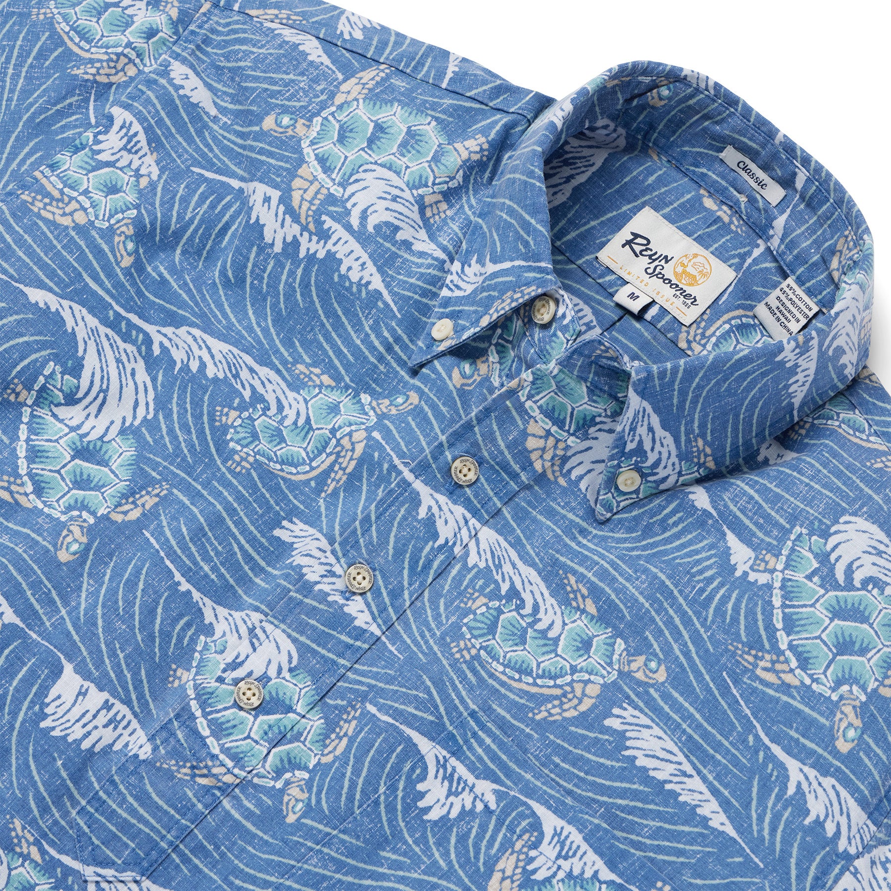 Reyn Spooner HONU 'AUKAI PULLOVER in BLUE HORIZON