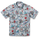 Reyn Spooner MARVEL CAPTAIN AMERICA BUTTON FRONT in ARCTIC ICE