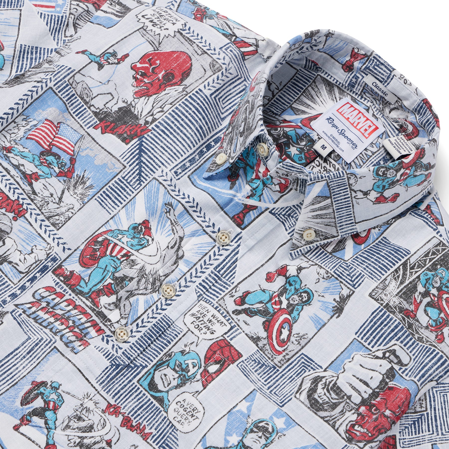 Reyn Spooner MARVEL CAPTAIN AMERICA PULLOVER in ARCTIC ICE