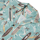 Reyn Spooner VINTAGE LONGBOARDS CAMP SHIRT in SEAFOAM